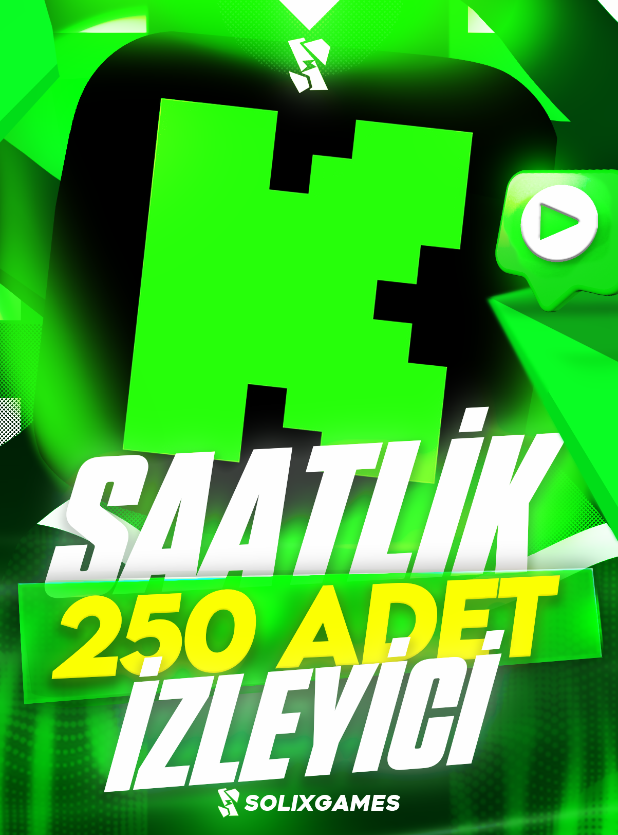 Kick 250 İzleyici - 3 Saatlik